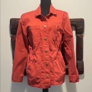 Women's Utility Jacket in Vibrant Red